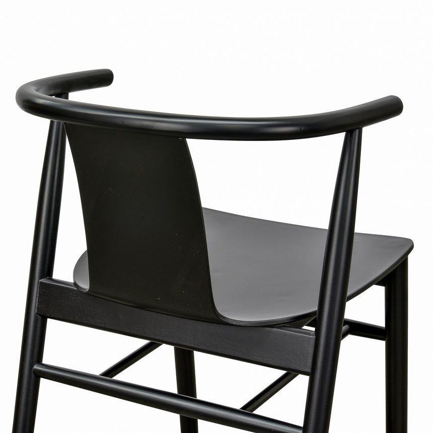 Dining Chair - Black Shell - Black Seat (Set of 2) - View 6
