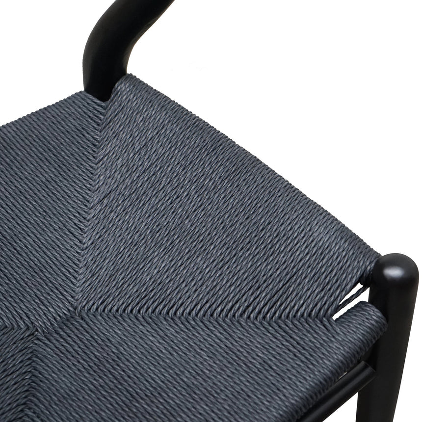Cord Dining Chair - Full Black (Set of 2) - View 10