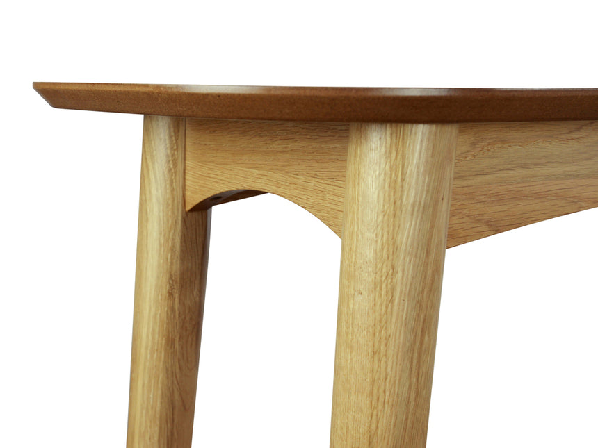 Narrow Wood Console Table with Shelf - View 5