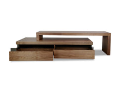 CTV305-BB 1.7-2.8m TV Entertainment Unit - Lowline - Walnut