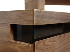 CTV305-BB 1.7-2.8m TV Entertainment Unit - Lowline - Walnut