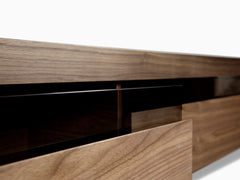 CTV305-BB 1.7-2.8m TV Entertainment Unit - Lowline - Walnut