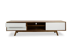 Ex Display - CTV359-BB 2.1m Entertainment TV Unit - Walnut