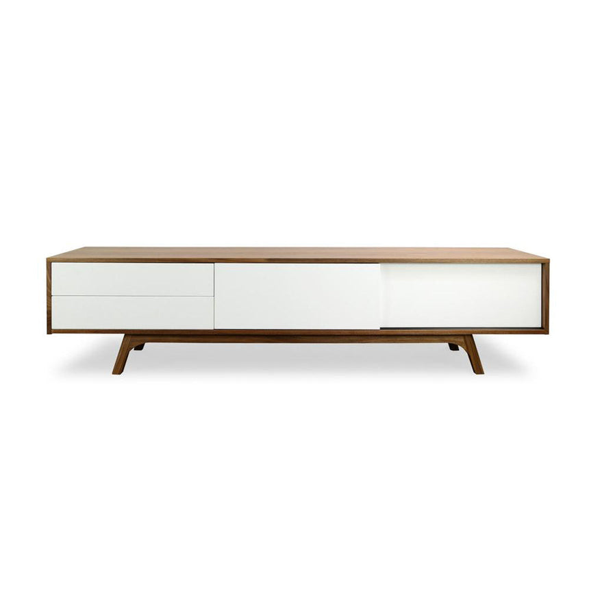 Ex Display - CTV359-BB 2.1m Entertainment TV Unit - Walnut