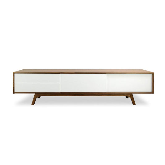 Ex Display - CTV359-BB 2.1m Entertainment TV Unit - Walnut