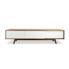 Ex Display - CTV359-BB 2.1m Entertainment TV Unit - Walnut