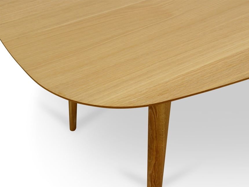 1.3m Fixed Dining Table - Natural - View 3
