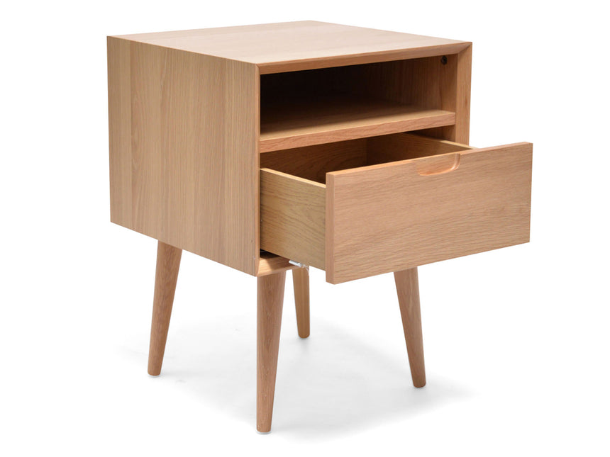 SQ Wooden Bedside Table - View 3
