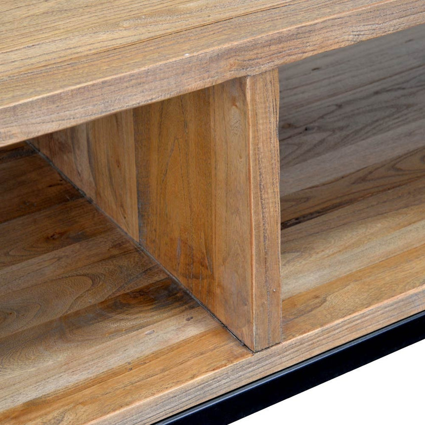 2.2m Reclaimed TV Entertainment Unit - View 4