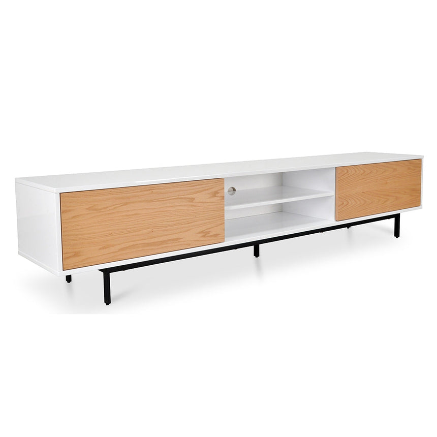 Ex Display - CTV1137-BB 2.3m TV Entertainment Unit - Lowline - Natural - View 2