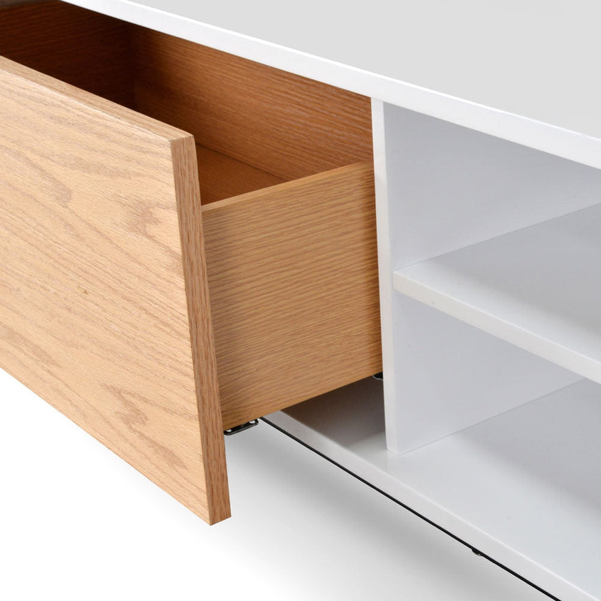 Ex Display - CTV1137-BB 2.3m TV Entertainment Unit - Lowline - Natural - View 6