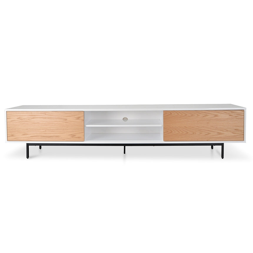2.3m TV Entertainment Unit | Lowline - Natural | Myka Home Main image