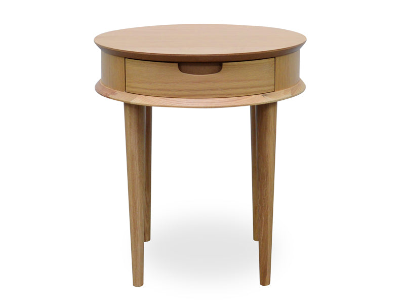 Lamp Side Table with Drawers - Natural - View 3