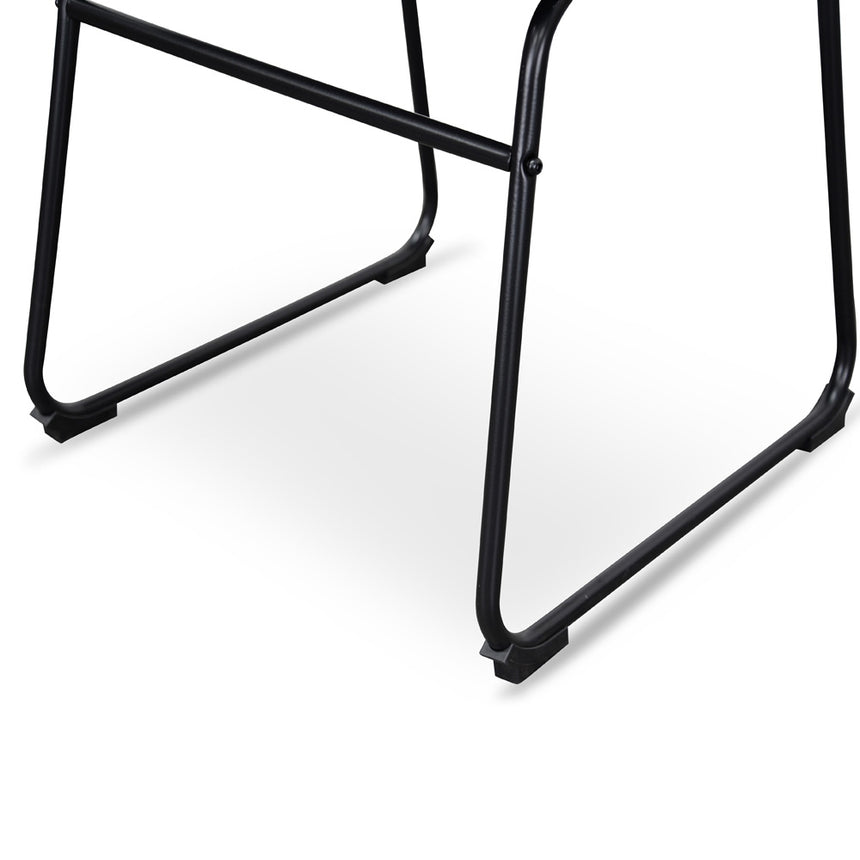 Industrial Dining Chair - Black PU (Set of 2) - View 12