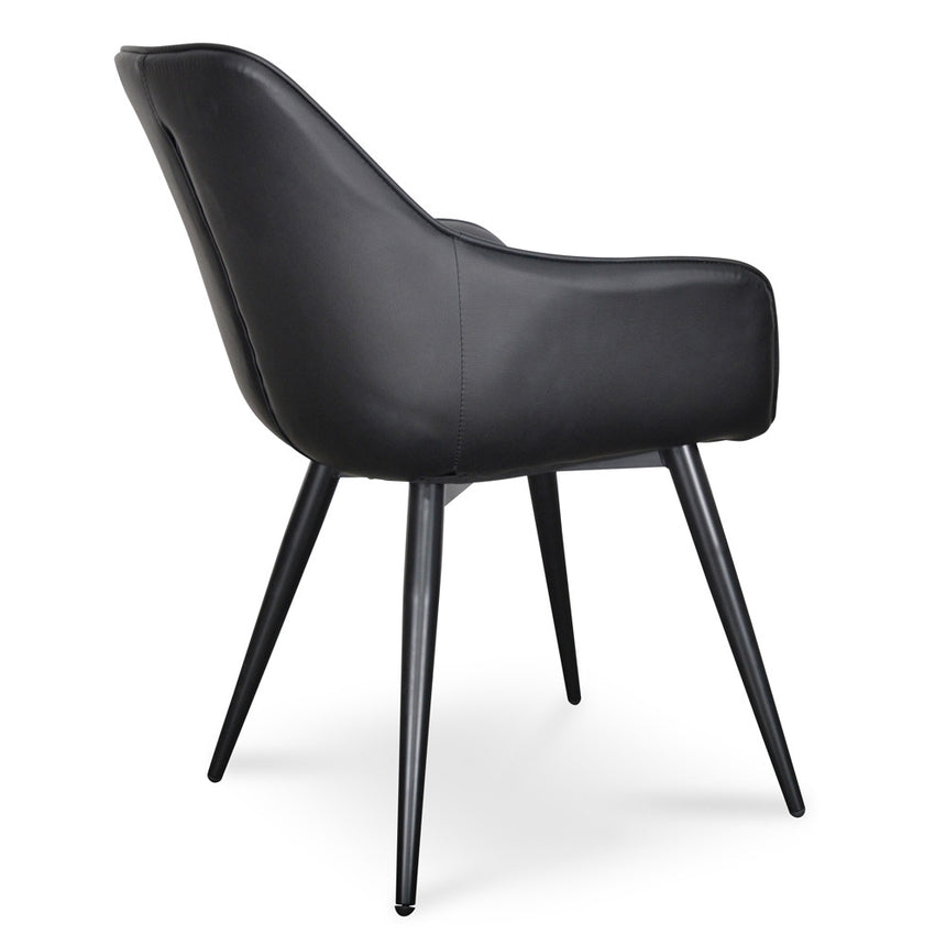 Dining Chair - Black PU (Set of 2) - View 6