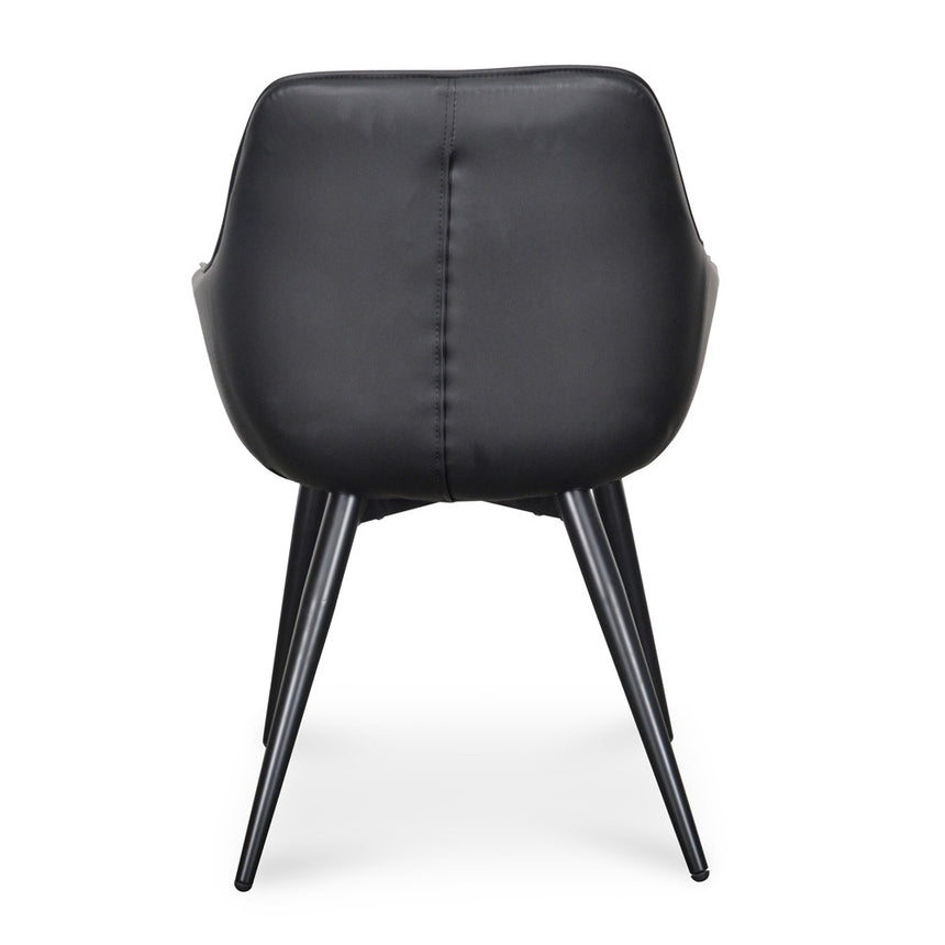 Dining Chair - Black PU (Set of 2) - View 7
