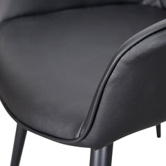 Ex Display - CDC2082-SE - Dining Chair - Black PU