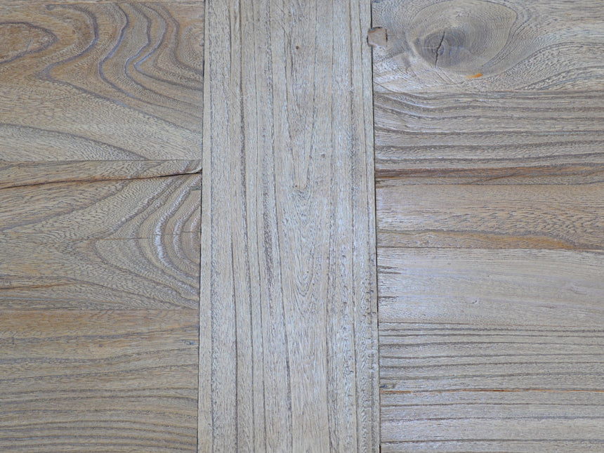 Elm Wood Dining Table 3m - Rustic Natural - View 9