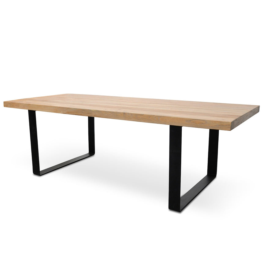 Reclaimed Dining Table 2.4m - Rustic Natural - View 2