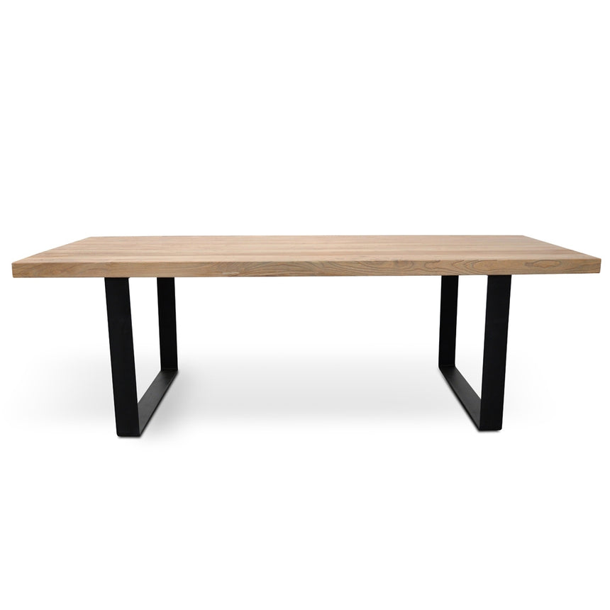 Reclaimed Dining Table 2.4m - Rustic Natural - View 4