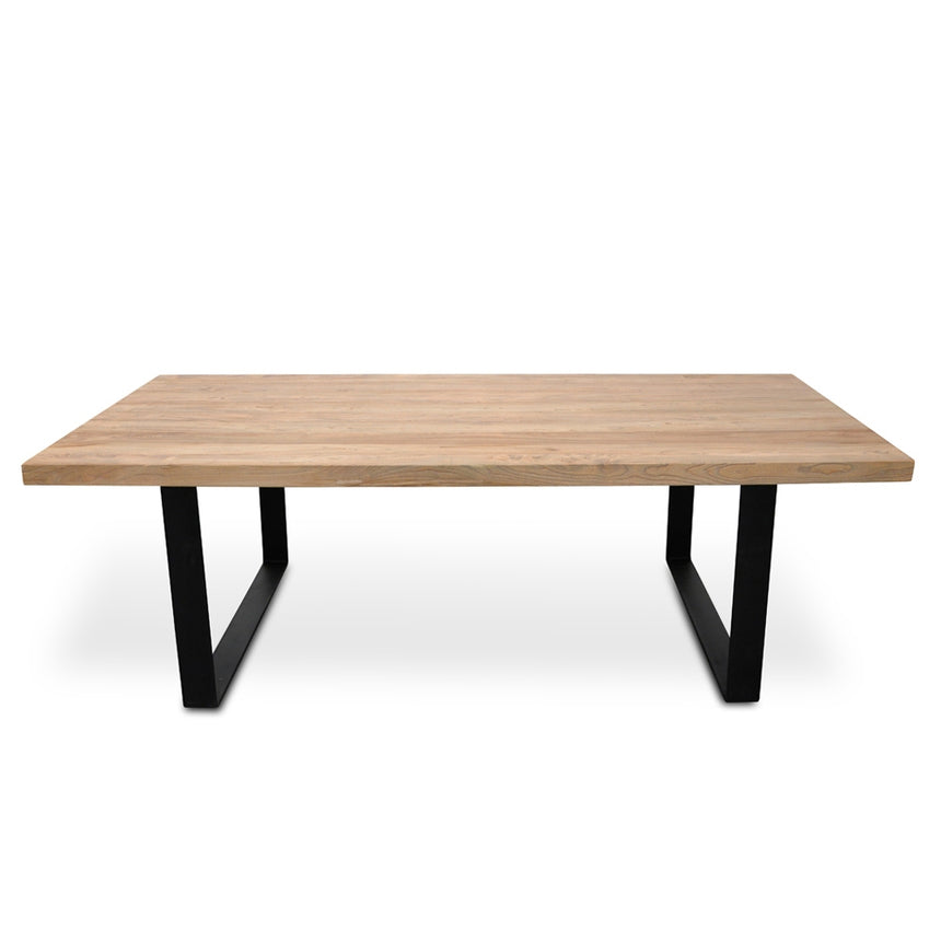 Reclaimed Dining Table 2.4m - Rustic Natural - View 3