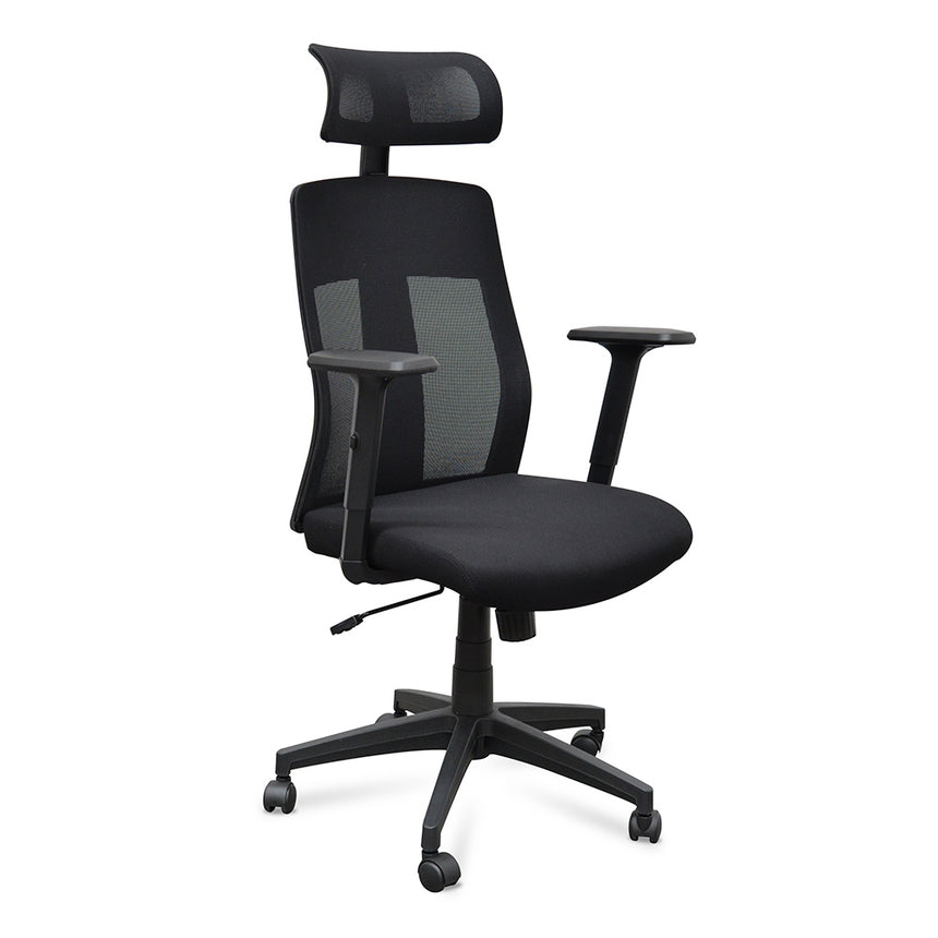 Mesh Office Chair | Black | Myka Home - View 2