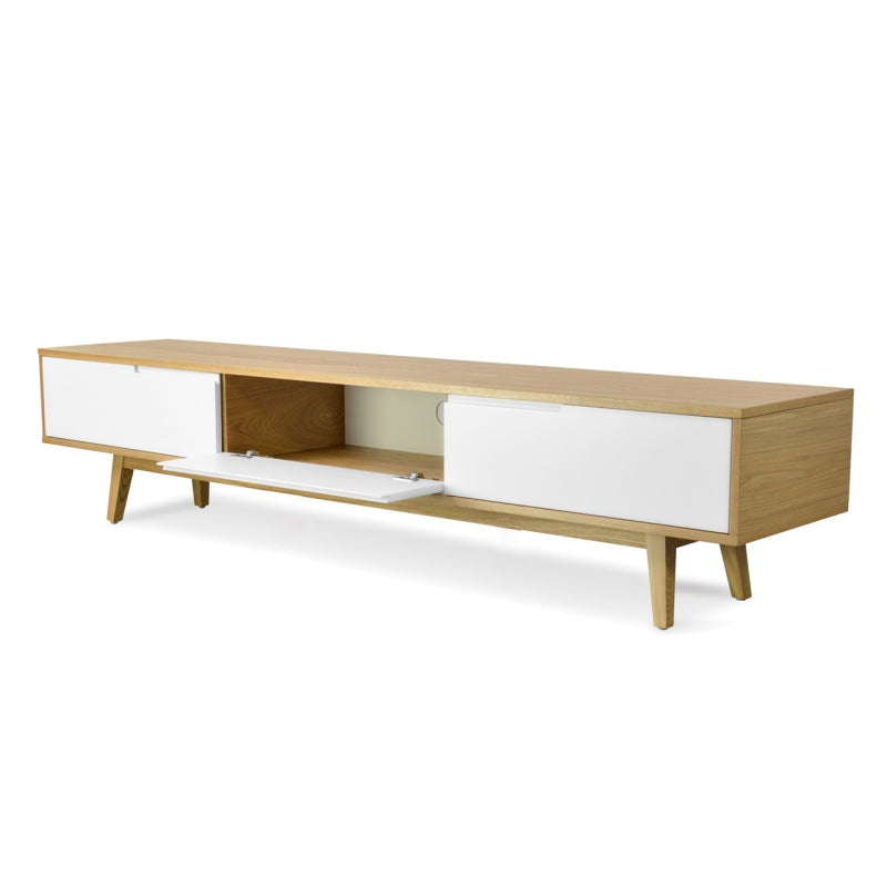 Ex Display - CTV861-DW 2.1m TV Entertainment Unit - Lowline - Natural - View 8