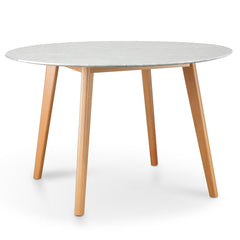 CDT1025 120cm Marble Dining Table - Natural Base