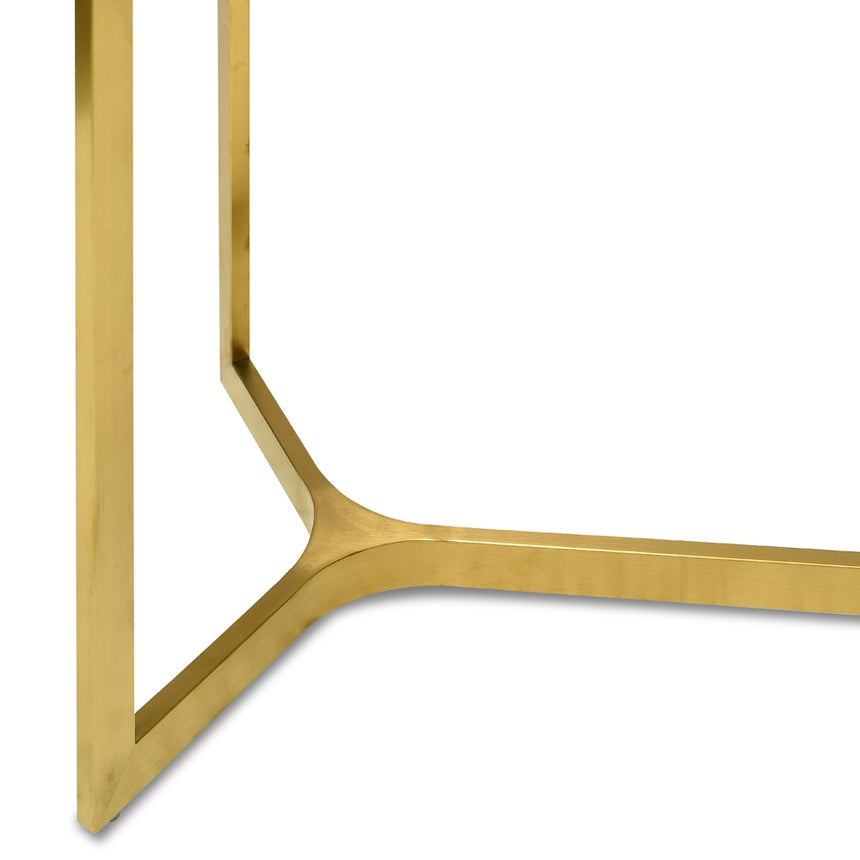1.2m Glass Console Table - Gold Base - View 4