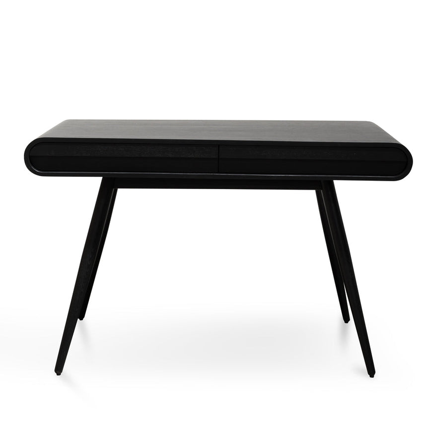 Narrow Wood Console Table - Black 75cm (H) - View 2