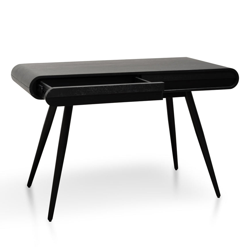 Narrow Wood Console Table - Black 75cm (H) - View 3