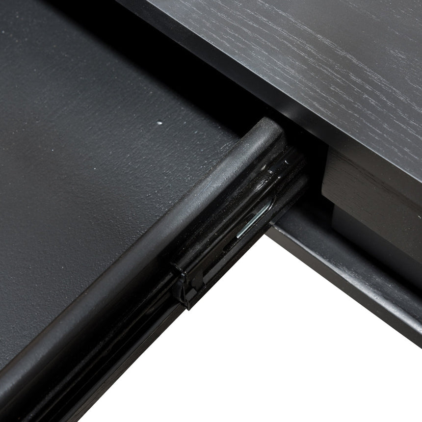 Narrow Wood Console Table - Black 75cm (H) - View 9