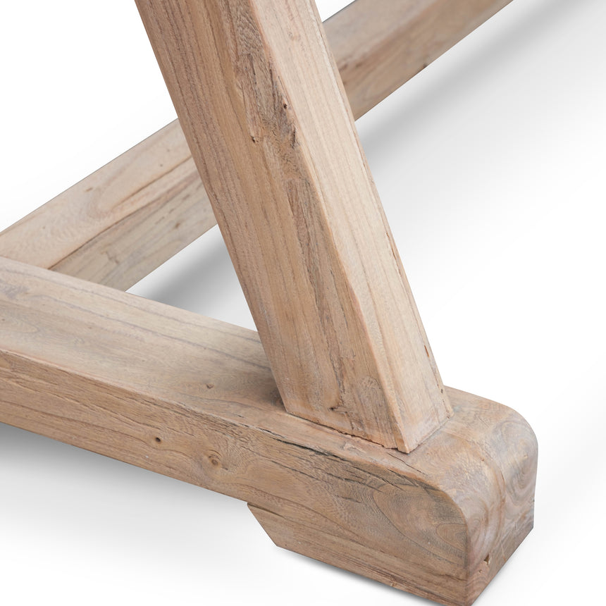 Reclaimed Elm Wood 2.4m Dining Table - View 7