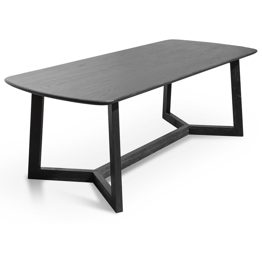 2.2m Dining Table - Black - View 2