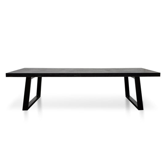 CDT2746 3m Reclaimed Dining Table - 120cm (W) - Full Black