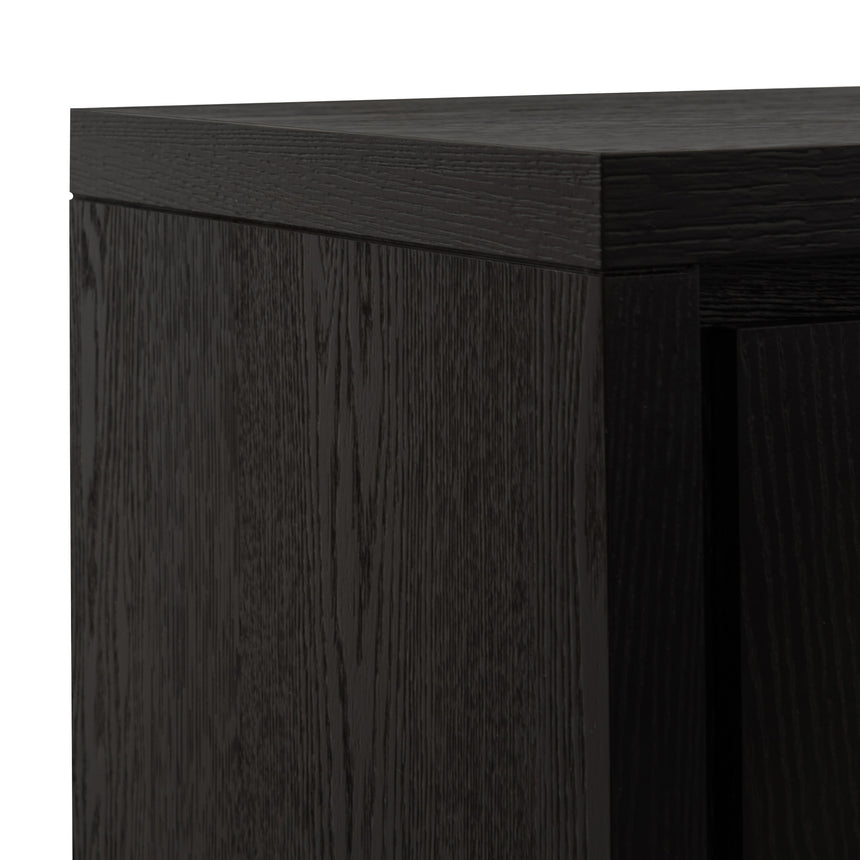 2m Buffet Unit - Textured Espresso Black - View 4