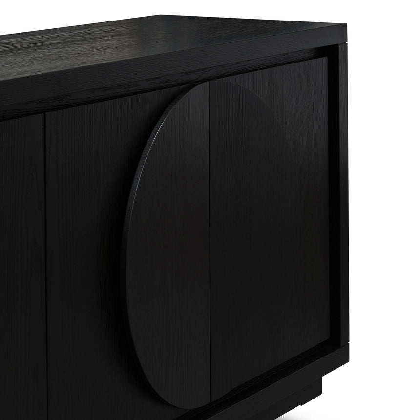 2m Buffet Unit - Textured Espresso Black - View 6