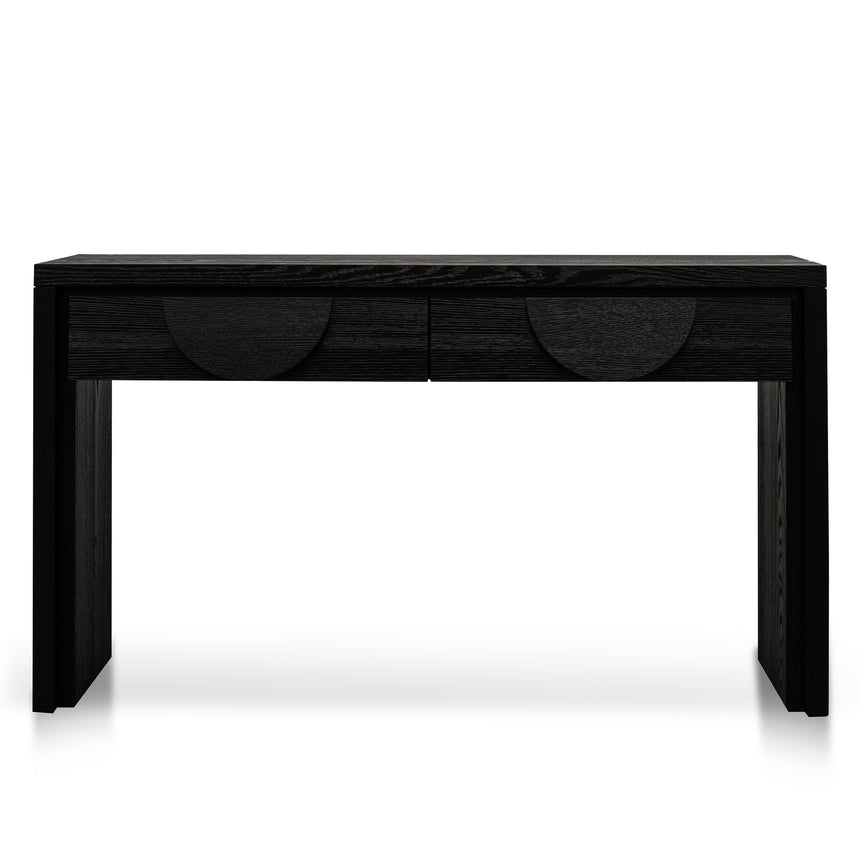 1.4m Console Table - Textured Espresso Black - View 3