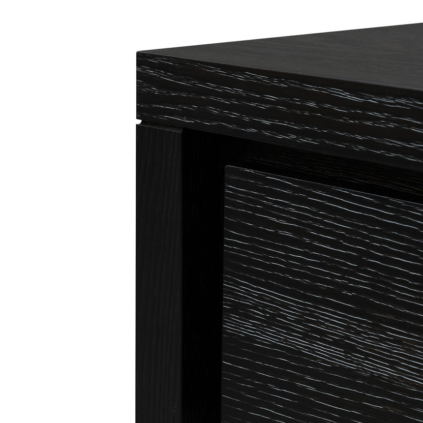 1.4m Console Table - Textured Espresso Black - View 5