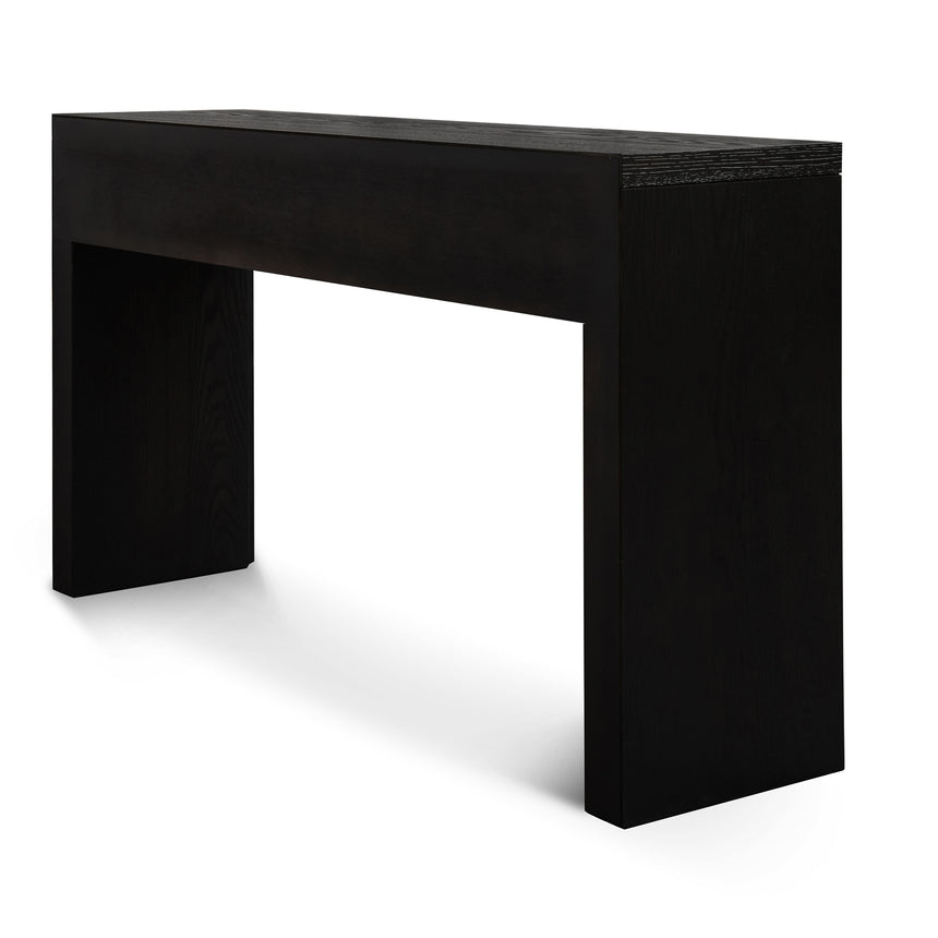 1.4m Console Table - Textured Espresso Black - View 7