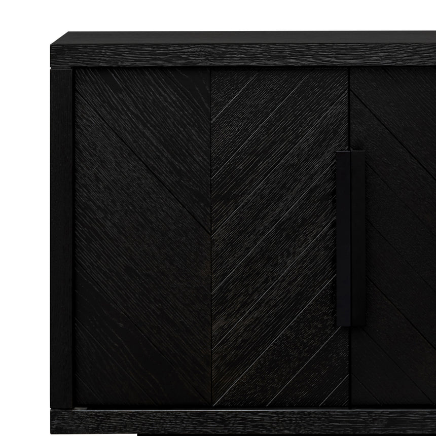 2m Buffet Unit - Textured Espresso Black - View 9