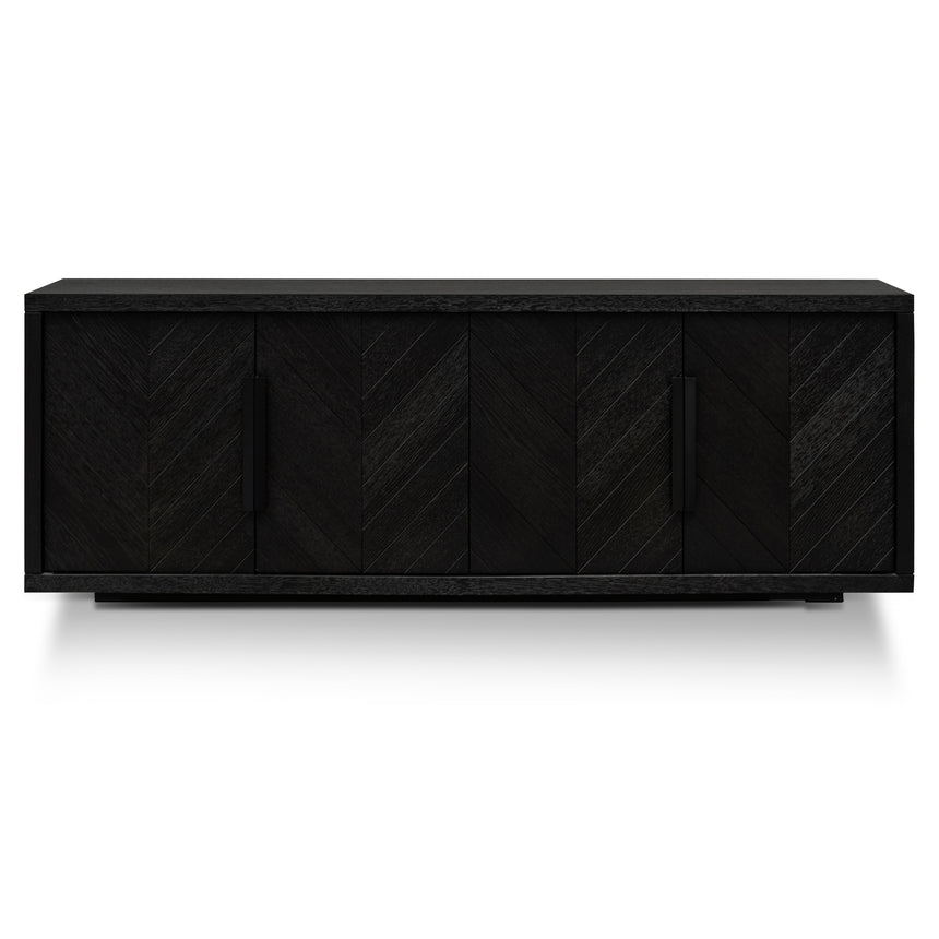 2m Buffet Unit - Textured Espresso Black - View 4