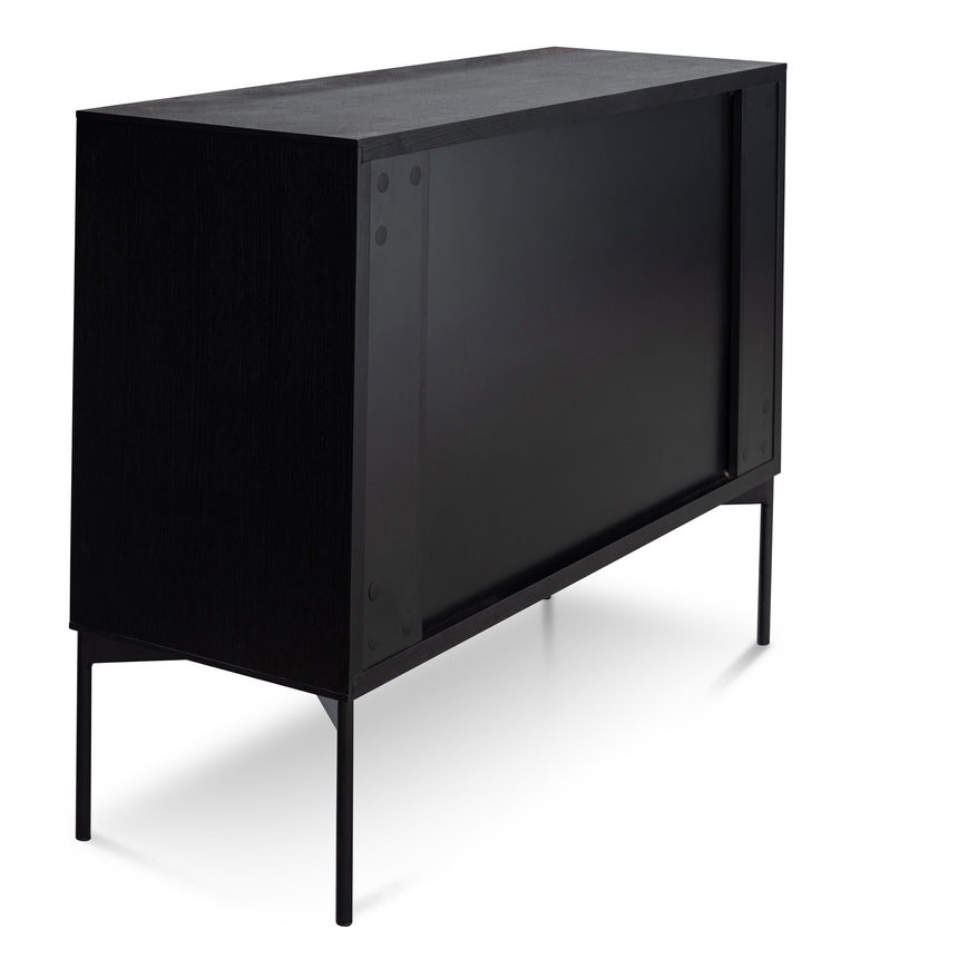 110cm Sideboard Unit - Black Oak - View 9