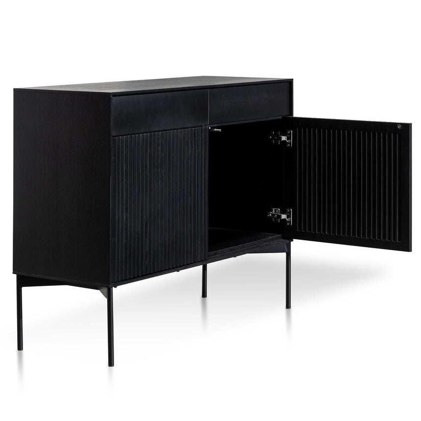 110cm Sideboard Unit - Black Oak - View 5