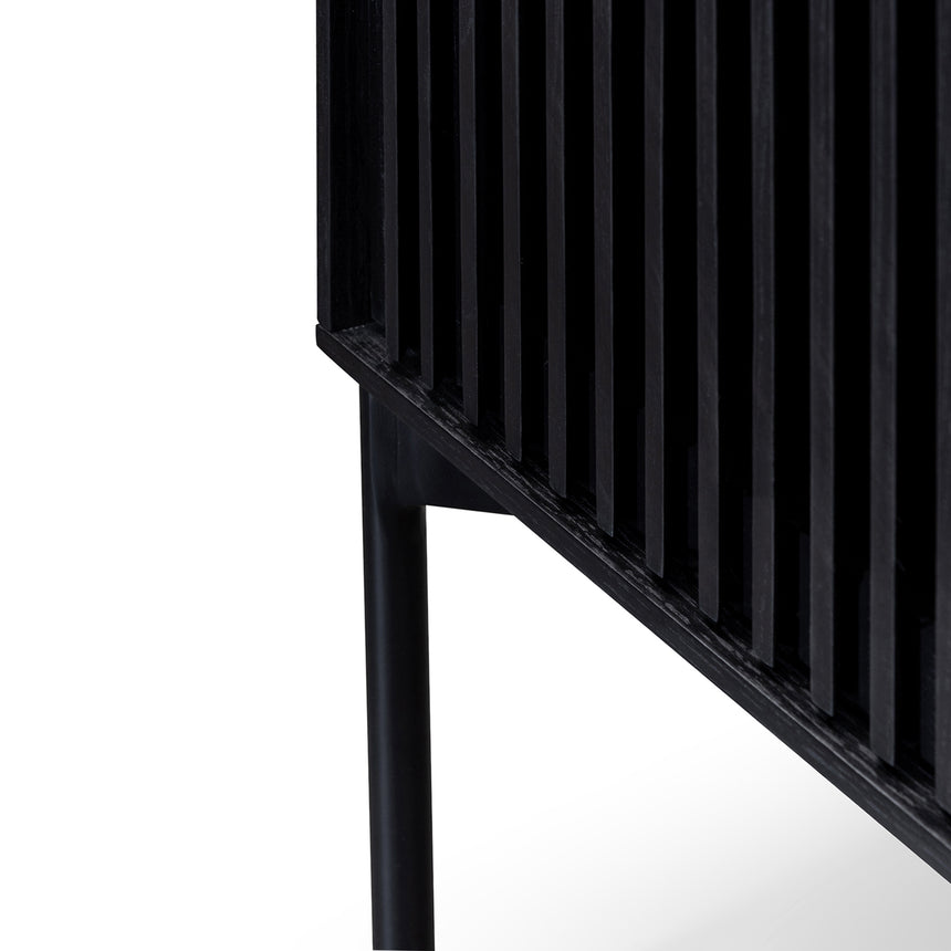 110cm Sideboard Unit - Black Oak - View 8