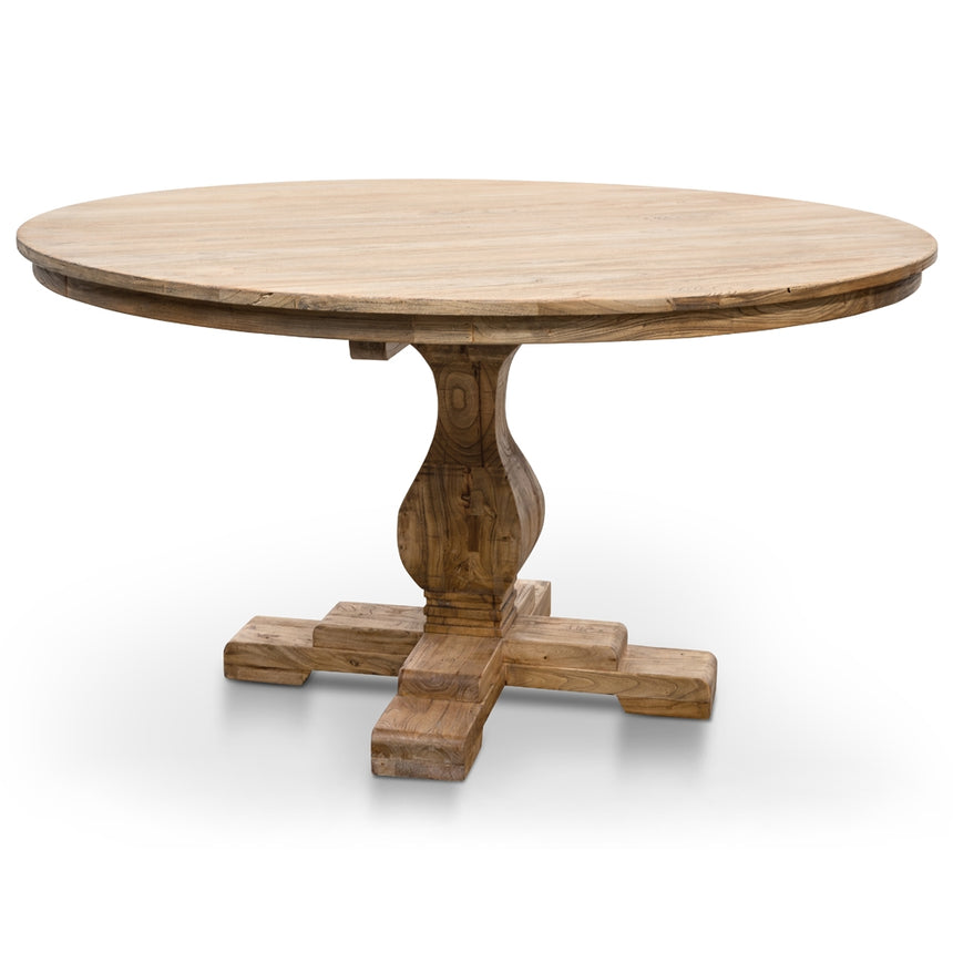 Round Dining Table 140cm - Rustic Natural - View 3