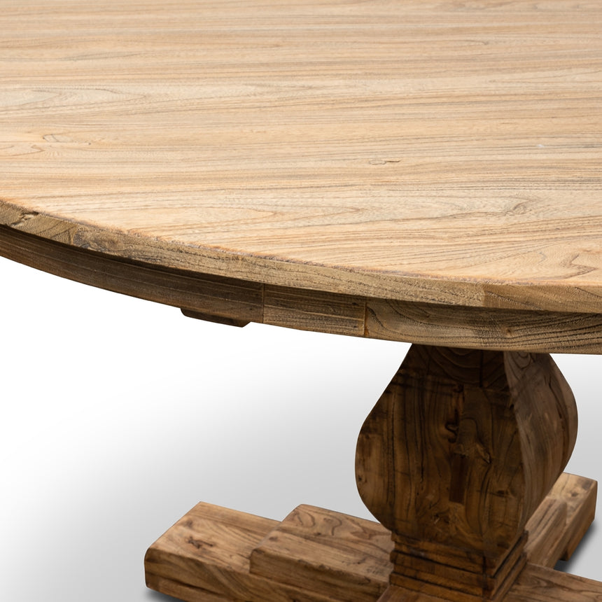 Round Dining Table 140cm - Rustic Natural - View 2