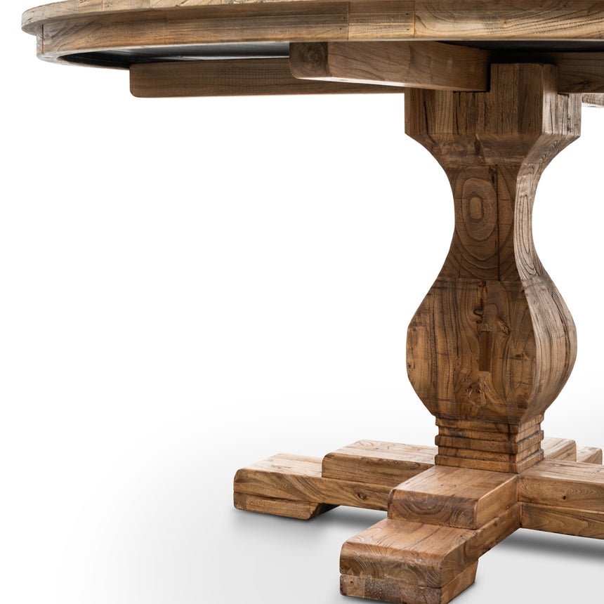 Round Dining Table 140cm - Rustic Natural - View 5