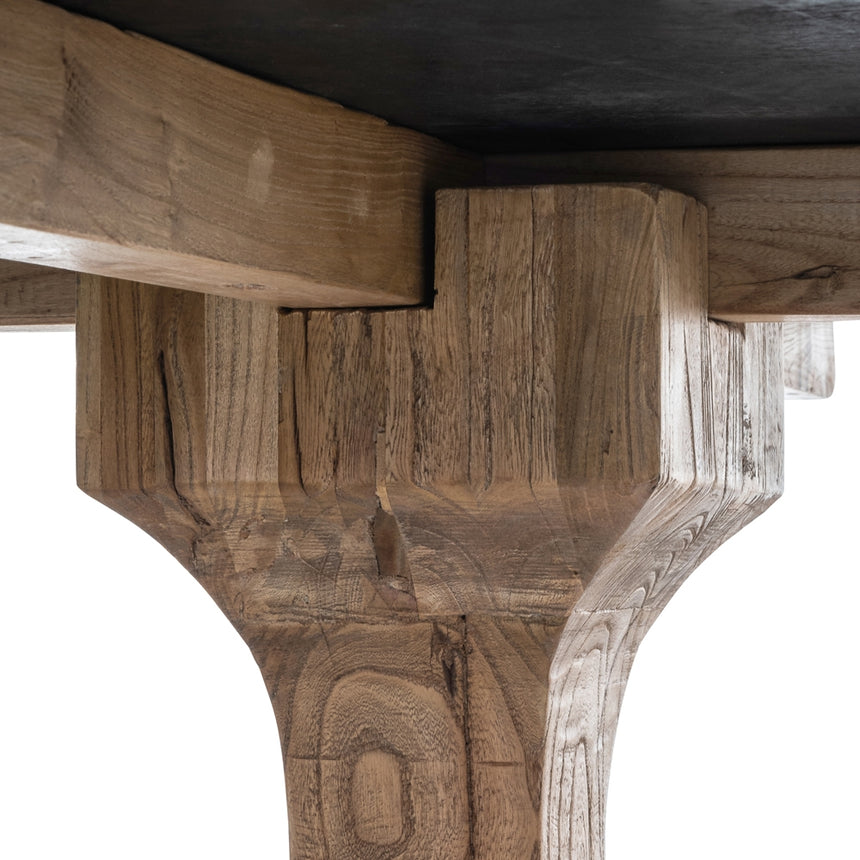 Round Dining Table 140cm - Rustic Natural - View 7