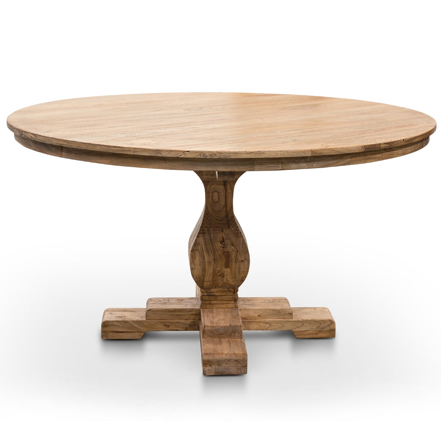 Round Dining Table 140cm - Rustic Natural - View 9